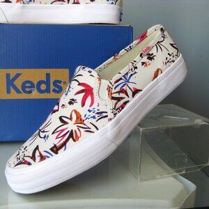 Keds Double Decker Island Print Slip-On Sneakers Size 9